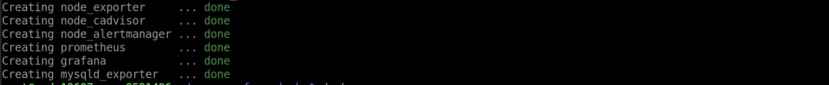 docker-compose up -d